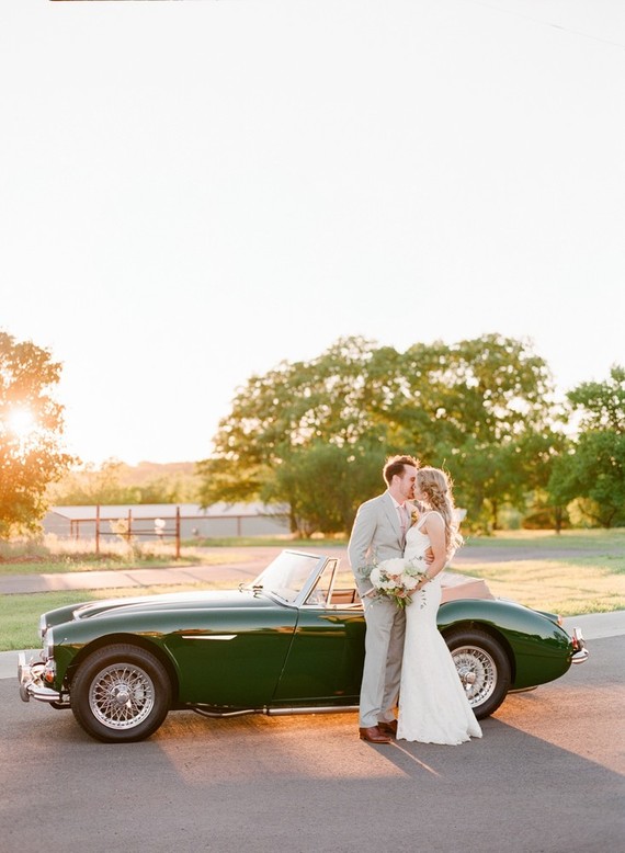 vintage wedding car portraits