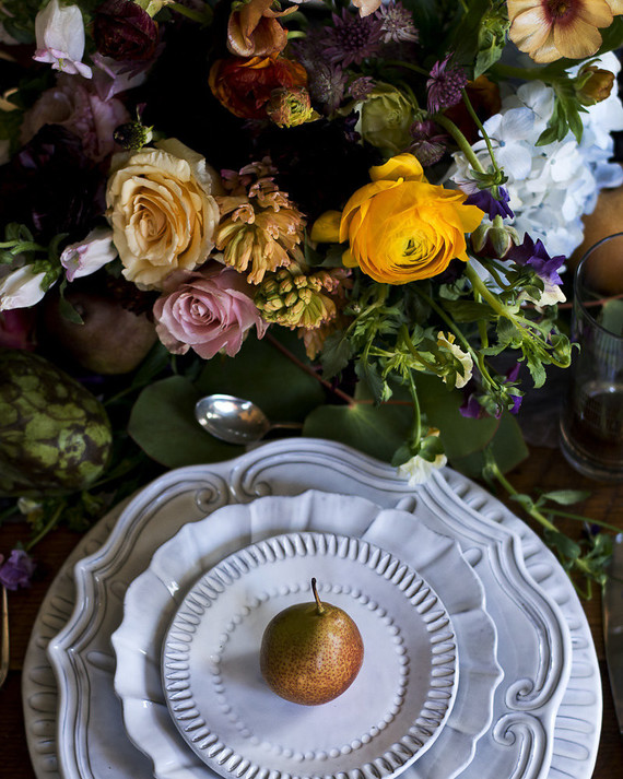 pear place setting