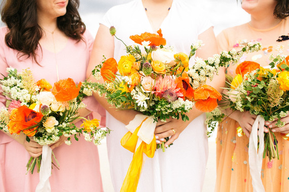 poppy bridal bouquet