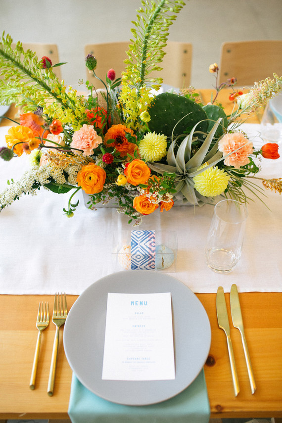modern place setting