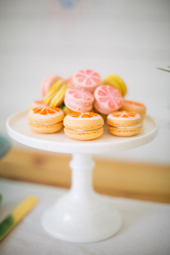 citrus macarons