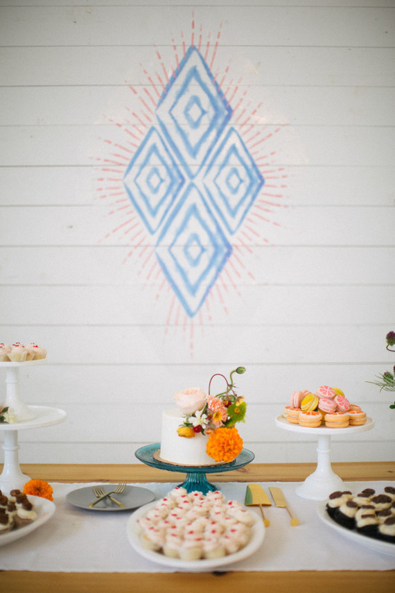 modern dessert table