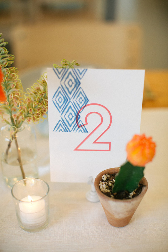 modern table number
