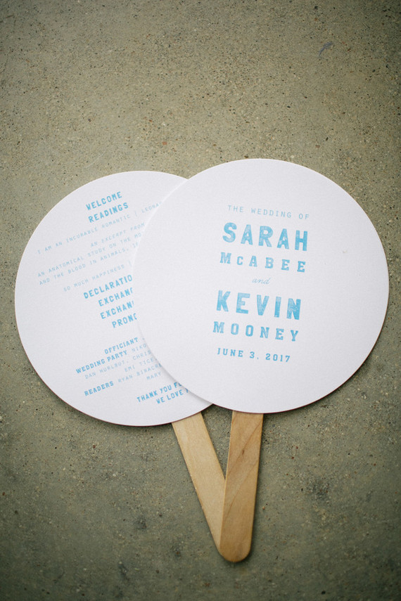 modern wedding program