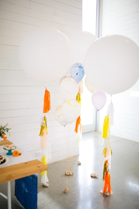colorful tassel balloons