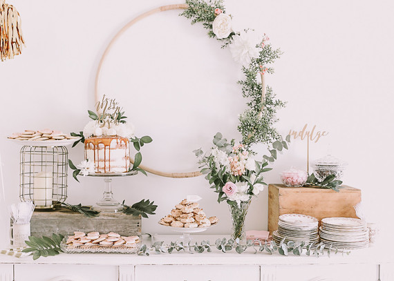 Boho girl's baby shower