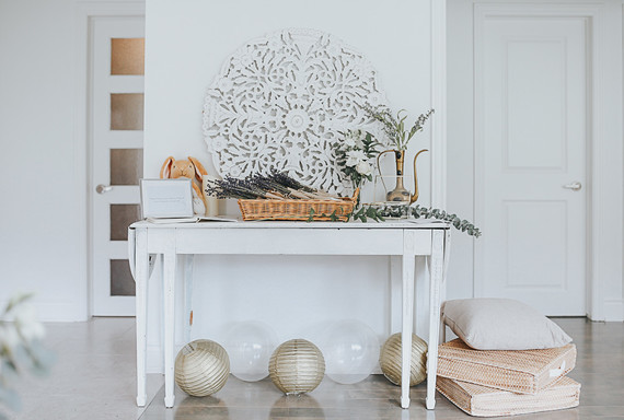 Boho girl's baby shower