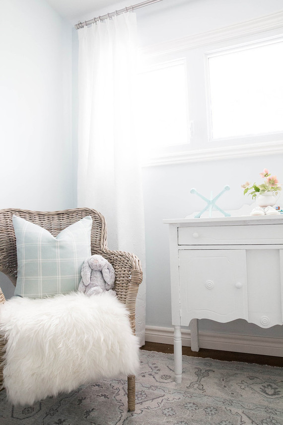 Neutral white nursery design