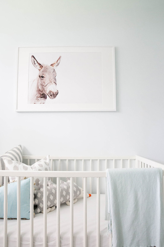 Neutral white nursery design Inspiration