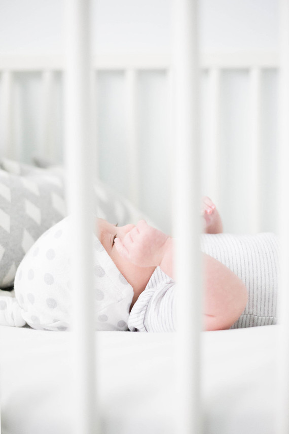 Neutral white nursery design