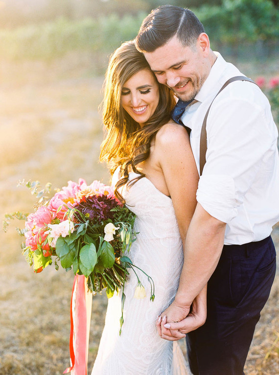 Colorful summer Big Sur wedding at Redwood Ridge Estate Inspiration