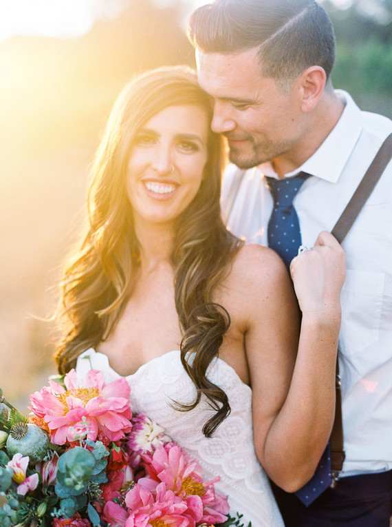 Colorful summer Big Sur wedding at Redwood Ridge Estate Inspiration