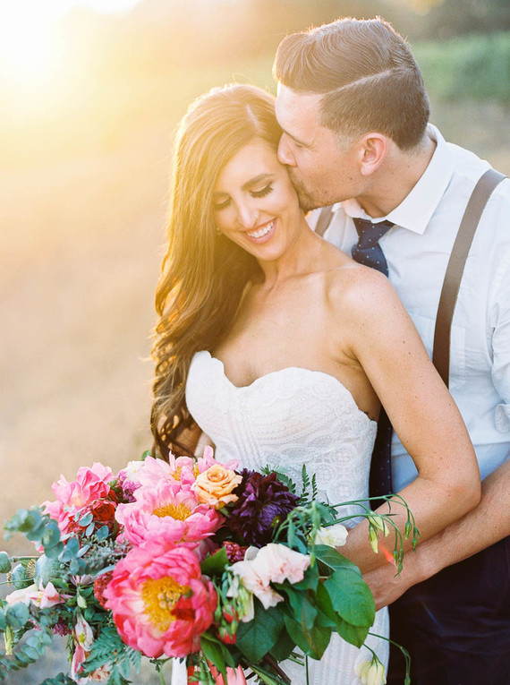 Colorful summer Big Sur wedding at Redwood Ridge Estate Inspiration