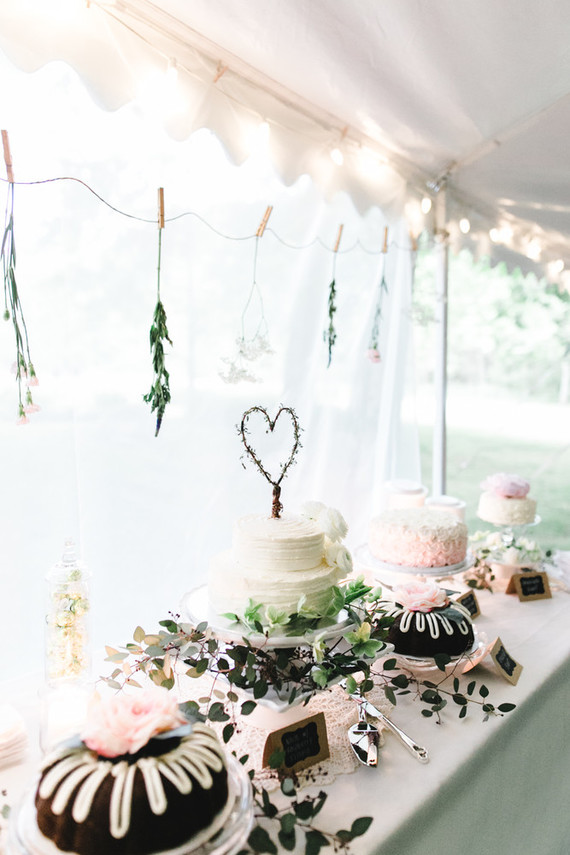 wedding dessert table