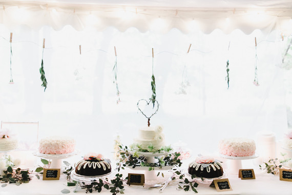wedding dessert table