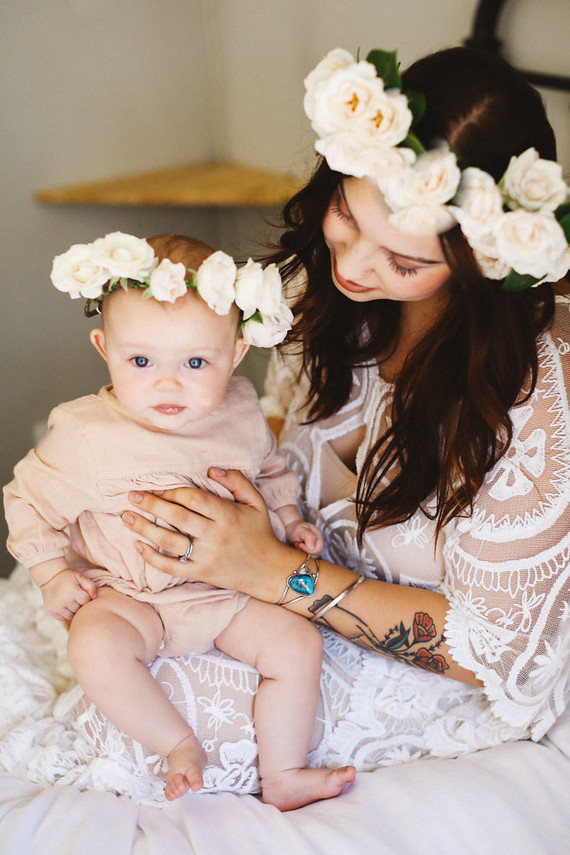 mother daughter flower crowns