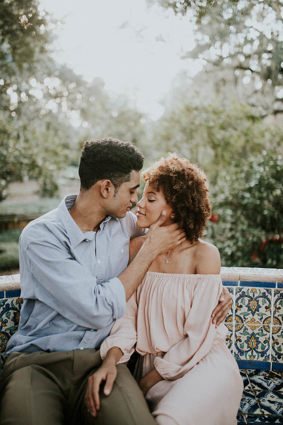 Bok Tower Garden engagement shoot