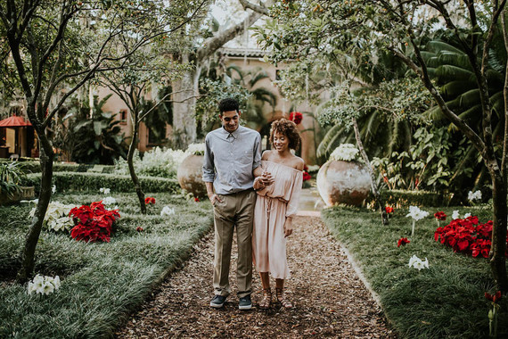 Bok Tower Garden engagement shoot