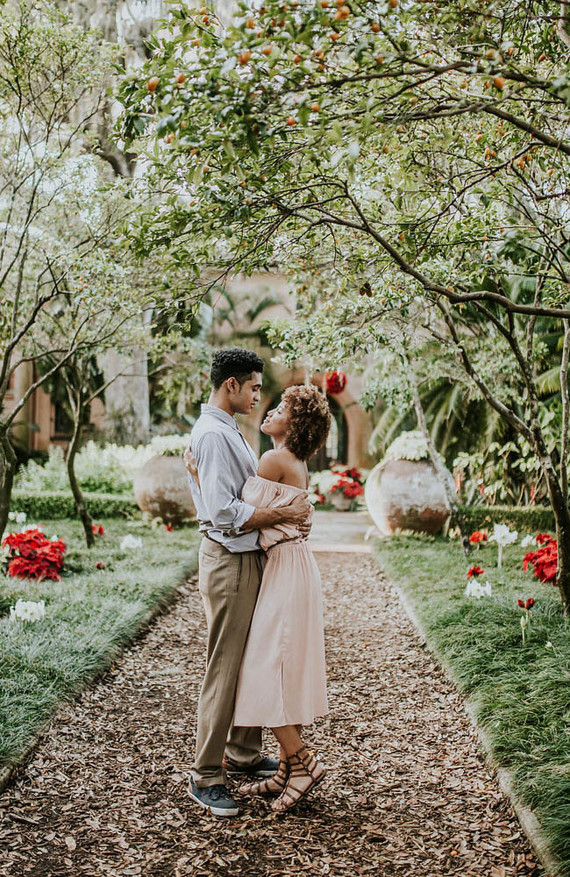 Bok Tower Garden engagement shoot