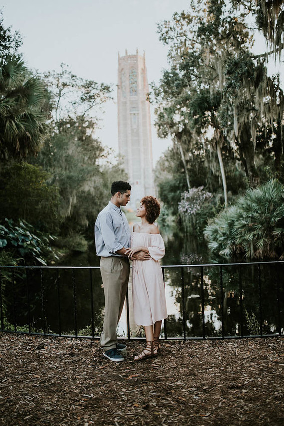 Bok Tower Garden engagement shoot