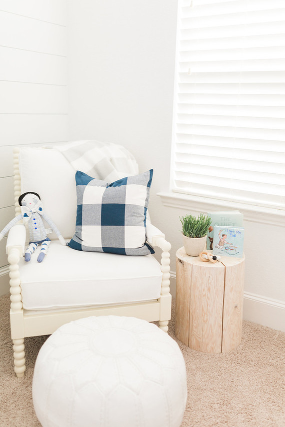 Modern white boy's nursery