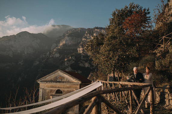 intimate Amalfi Coast elopement in Furore