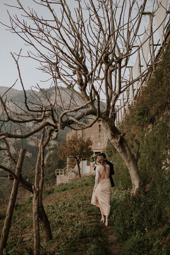 intimate Amalfi Coast elopement in Furore