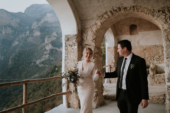 intimate Amalfi Coast elopement in Furore