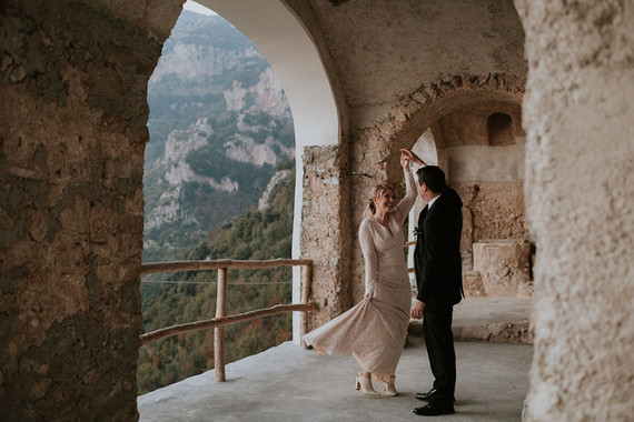intimate Amalfi Coast elopement in Furore