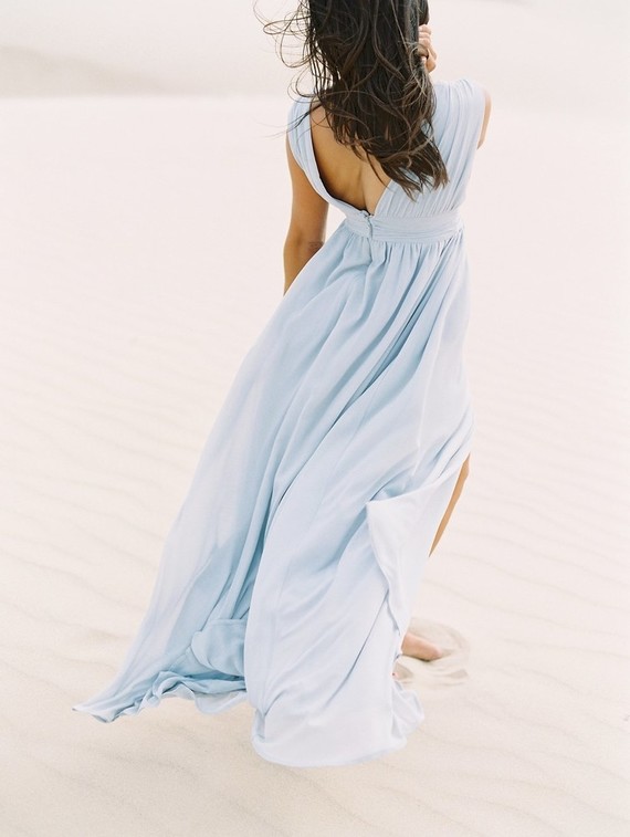 Pastel sand dune engagement photos