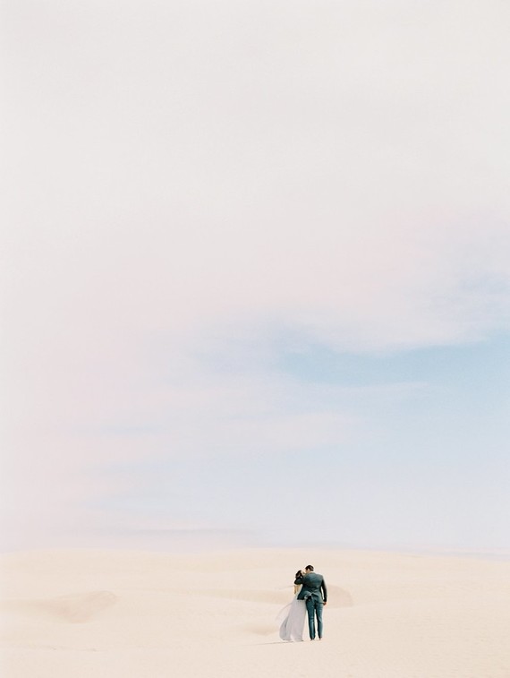 Pastel sand dune engagement photos