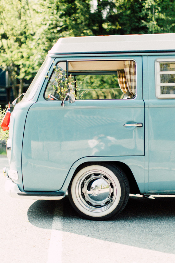 VW van for wedding