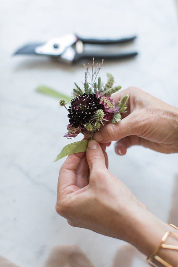 DIY Fall boutonnière