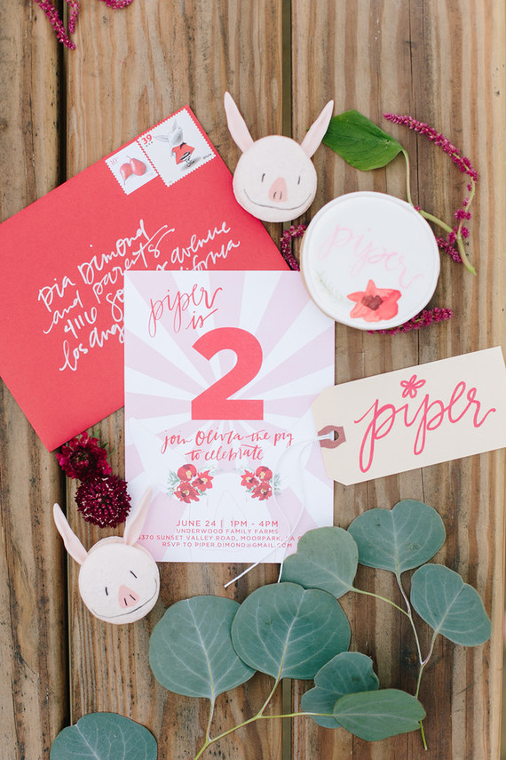 Olivia the Pig second birthday party Inspiration
