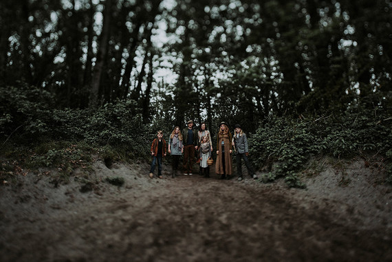 Wooded family photos in Portland