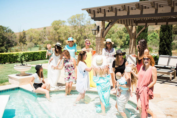 Pool party baby shower