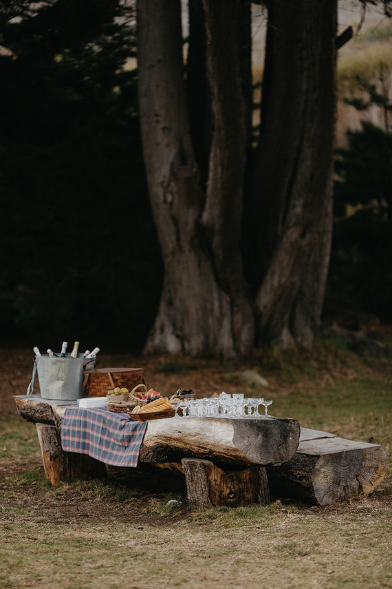 Big Sur Wedding picnic