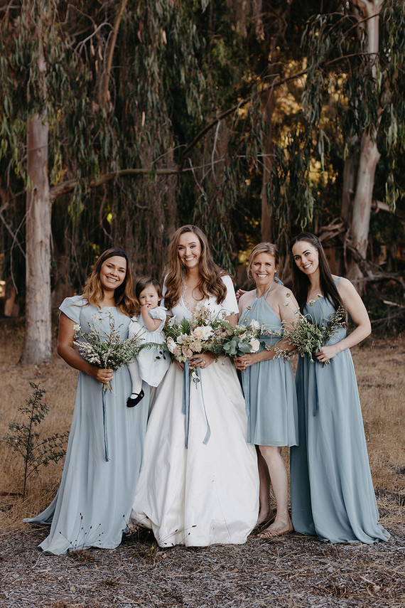 ocean blue bridesmaid dresses Inspiration