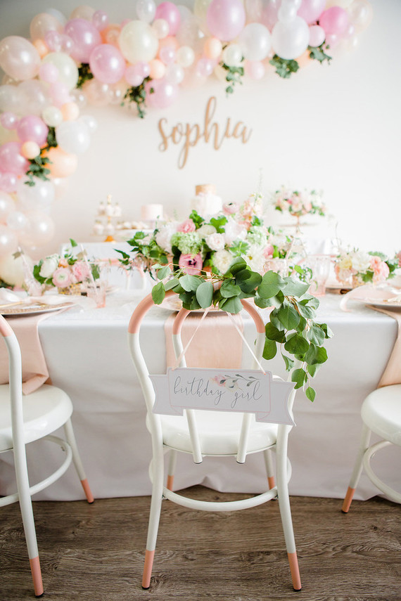 pink and gold ballet-inspired birthday party