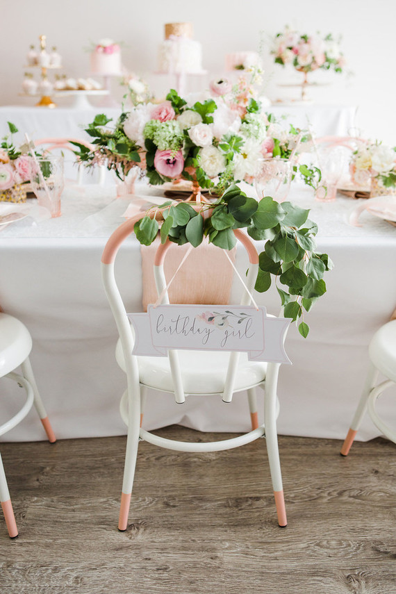 pink and gold ballet-inspired birthday party