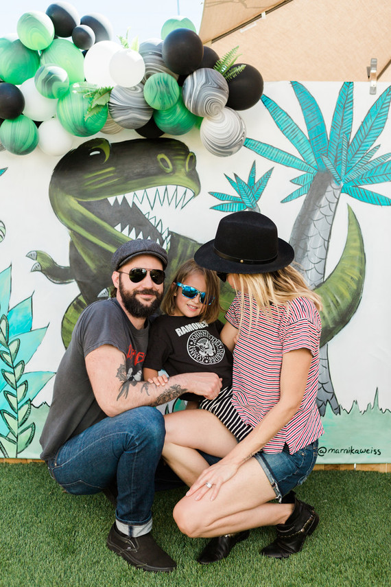 Modern prehistoric dinosaur 4th birthday Inspiration