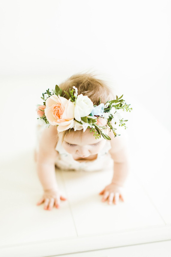 Edible flower 1st birthday party Inspiration
