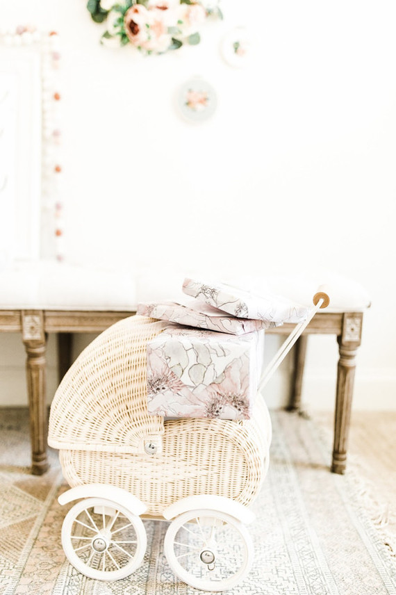 Edible flower 1st birthday party Inspiration
