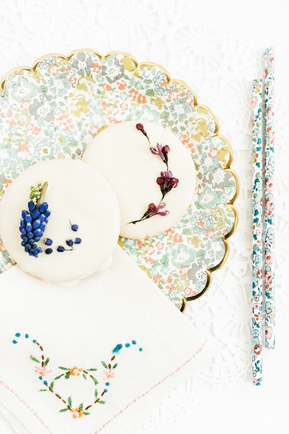 Edible flower 1st birthday party