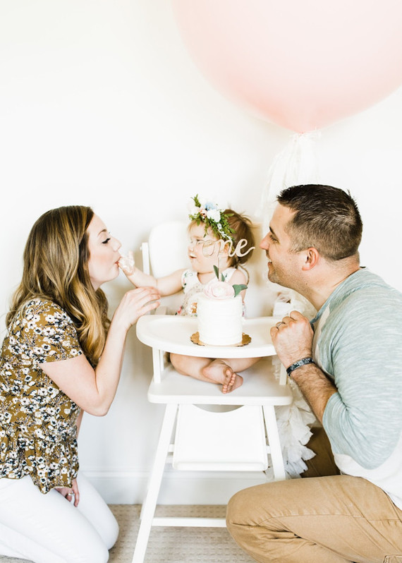 Edible flower 1st birthday party