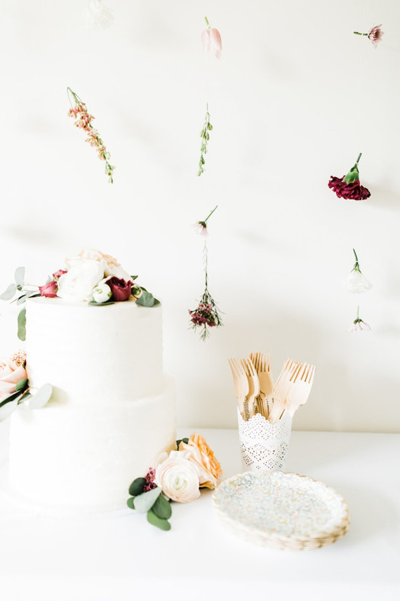 Edible flower 1st birthday party Inspiration
