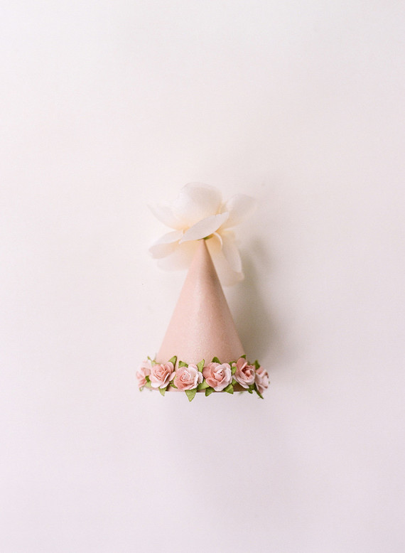 tiny floral party hat