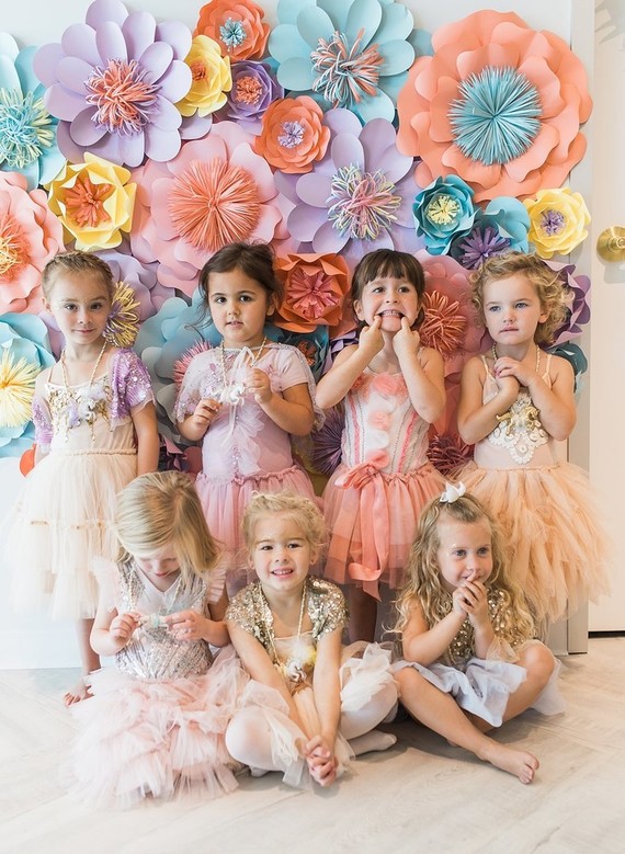 paper flower wall