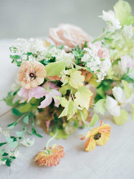 delicate floral arrangements