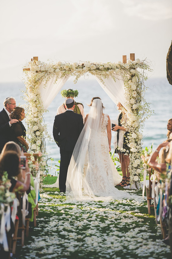 desert meet beach maui wedding